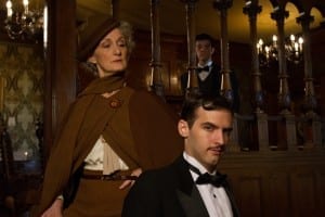 L-R: Tia Speros (Miss Tweed), Jaron Barney (Clive) and Joseph Medeiros (Nigel). Photo by Brent Uberty at the McCune Mansion.