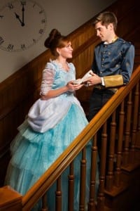 Jaymie Lambson as Cinderella and Parker Harmon as Prince Christopher.