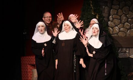 Laughing through the holidays at NUNCRACKERS at the Heritage