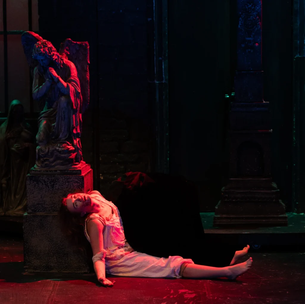 Utah State University production of Dracula a feminist revenge tragedy. September 2025